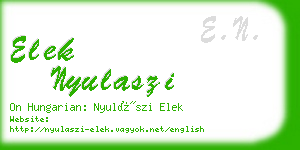 elek nyulaszi business card